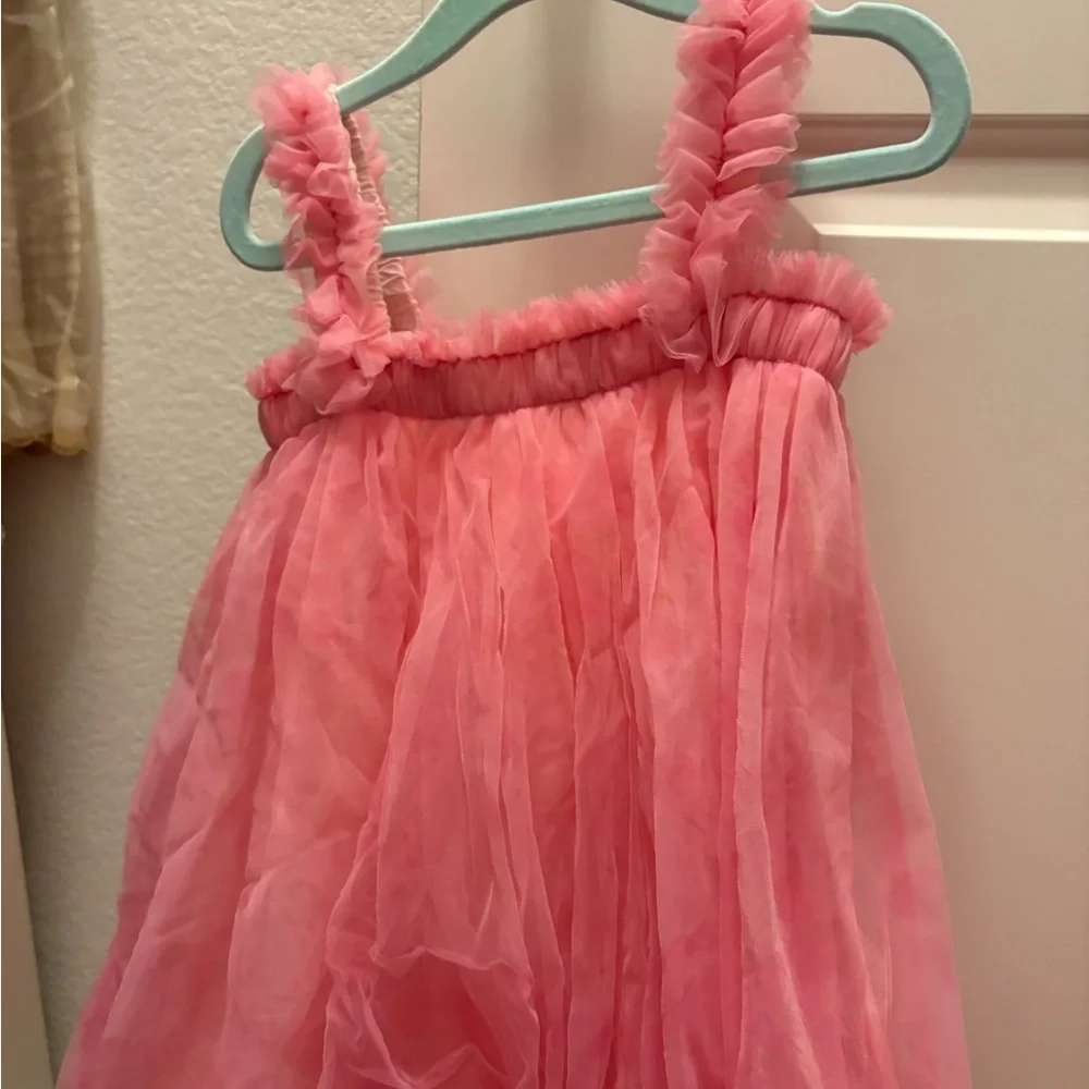 Pink Ruffled Dress Wild + Rae - Picture 3 of 4
